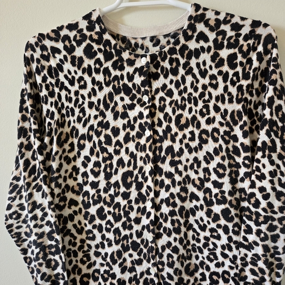 Size L Womens Leopard Cardigan - Picture 2 of 2